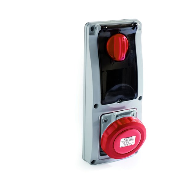 FAMATEL 25721 - Base interblocante empotrar DIN 5P 400V 16A IP67 vertical
