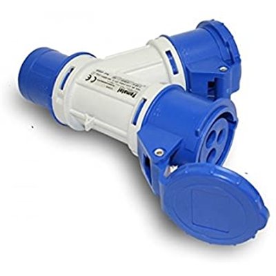 FAMATEL 15000 - Adaptador industrial 2 bases 3P 16A 230V IP54