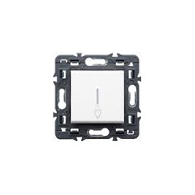 Pulsador iluminable simbolo lampara Legrand 7412489 serie Valena Next color blanco