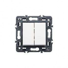 Conmutador doble Legrand 741245 serie Valena Next color blanco
