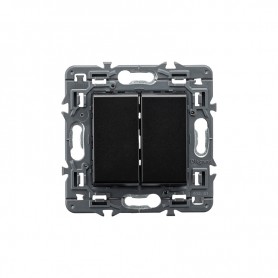 Interruptor doble Legrand 741444 serie Valena Next color dark