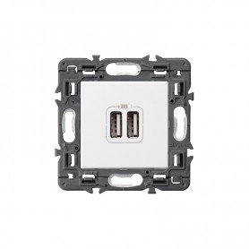 Cargador USB 2 usb tipo A Legrand 741231 serie Valena Next color blanco