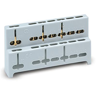 Soporte con regleta neutro y tierra RG-12 para Nuova y Vita FAMATEL SPTB-12