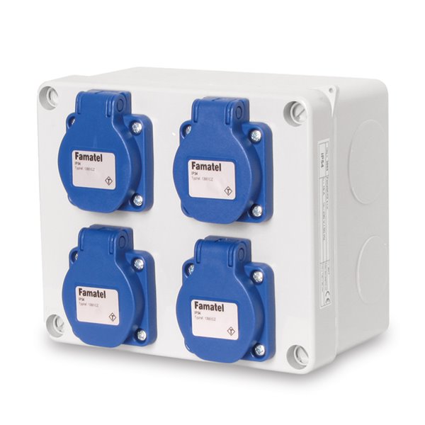 Caja estanca cableada AcquaBox IP54 135x160x83 mm FAMATEL 3065