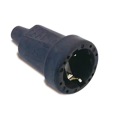 Base goma desmontable móvil con toma de tierra 16A 250V FAMATEL 2106 negro