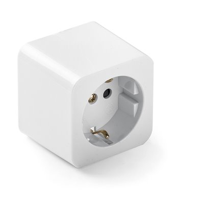 Base superficie con toma de tierra 16A 250V FAMATEL 2301 blanco