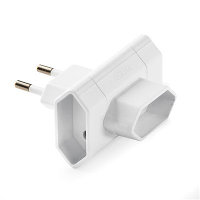 Adaptador triple 10A 250V FAMATEL 1205 blanco