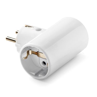 Adaptador doble 16A 250V FAMATEL 1302 blanco