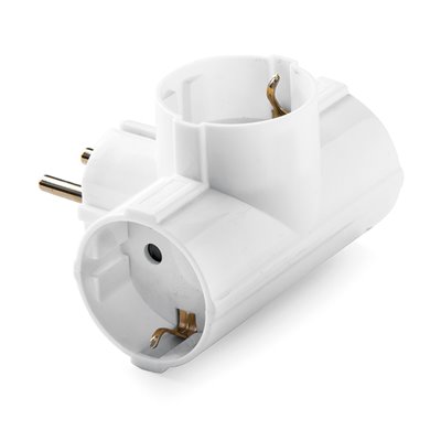 Adaptador triple 16A 250V FAMATEL 1307 blanco