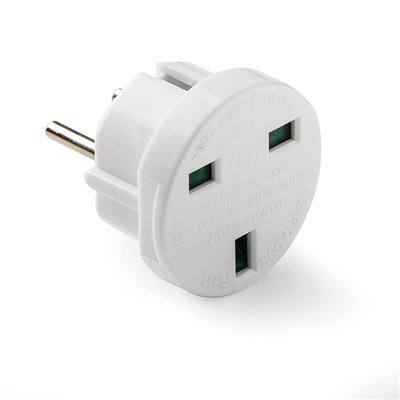 Adaptador europeo/inglés 7,2A 250V FAMATEL 1405 blanco