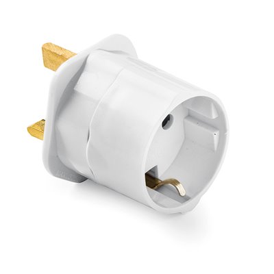 Adaptador inglés/europeo 13A 250V FAMATEL 1407 blanco