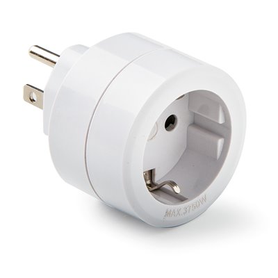 Adaptador americano/europeo 15A 250V FAMATEL 1417 blanco