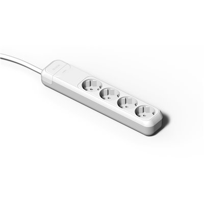 Base múltiple 4 tomas TT 16A 3m FAMATEL 2627/3 Blanco