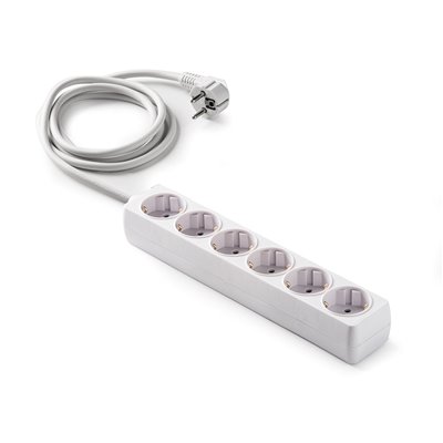 Base múltiple 6 tomas TT 16A 1,5m FAMATEL 9/506 ecológica