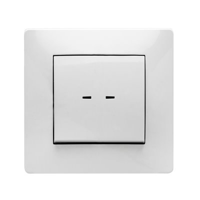 Pulsador luminoso de empotrar serie Habitat 15 FAMATEL 9111 blanco