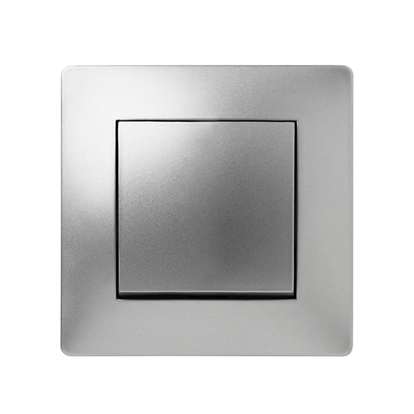Pulsador de empotrar serie Habitat 15 FAMATEL 9210 aluminio