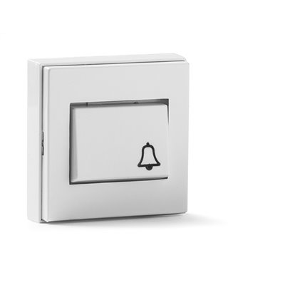 Pulsador timbre de superficie serie Living 5000 FAMATEL 5010-B blanco