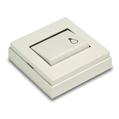 Pulsador luz de superficie serie Living 5000 FAMATEL 5011-B blanco