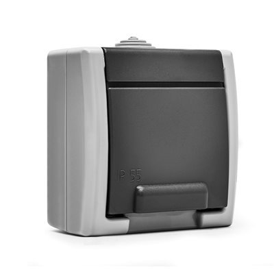 Base con TT de superficie estanco serie Aquant 55 FAMATEL 19078