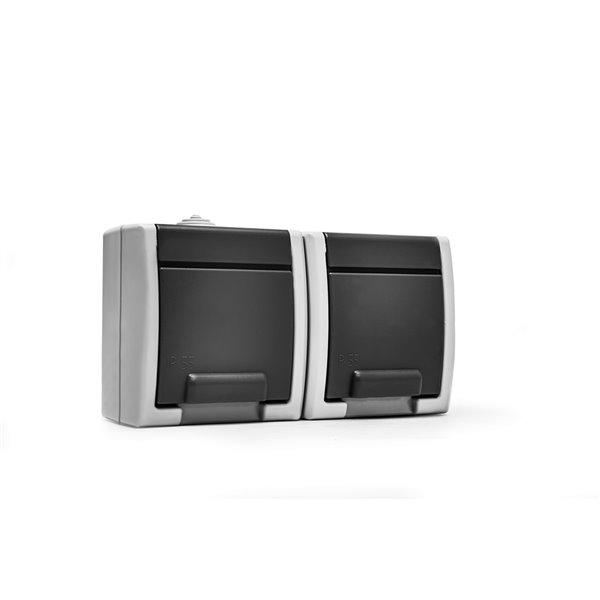 Doble Base con TT de superficie estanco serie Aquant 55 FAMATEL 19080
