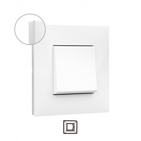 Marco 1 elemento  Legrand 741001 serie Valena Next color blanco opal