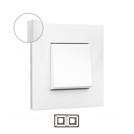 Marco 2 elementos  Legrand 741002 serie Valena Next color blanco opal