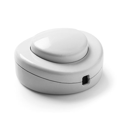 Interruptor de pie 2A 250V blanco FAMATEL 4405