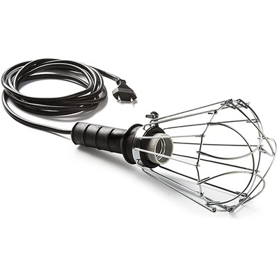 Lámpara portátil goma 200W con cable 5m IP20 E27 FAMATEL 52453