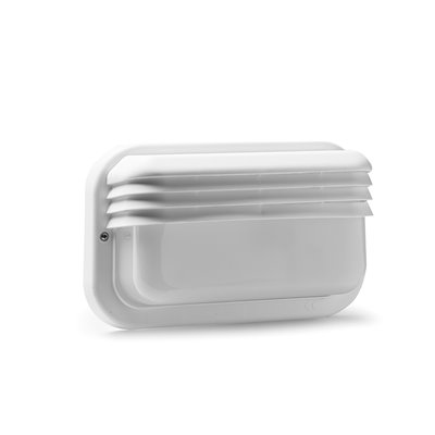 Aplique Ecoled horizontal 18W IP44 E27 difusor termoplástico FAMATEL 4414G blanco