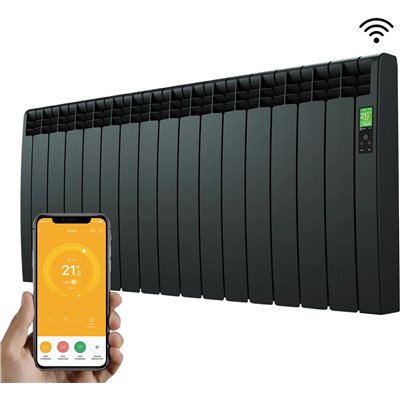 Radiador electrico Rointe DNB1600RAD serie D BLACK 15 modulos 1600W
