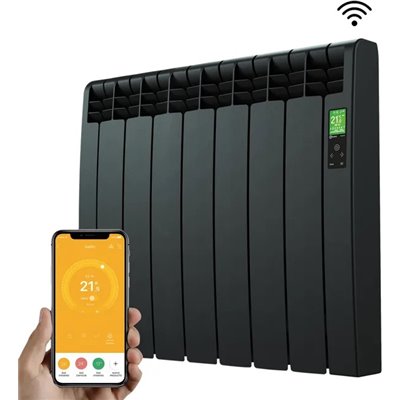 Radiador electrico Rointe DNB0770RAD serie D BLACK 7 modulos 770W