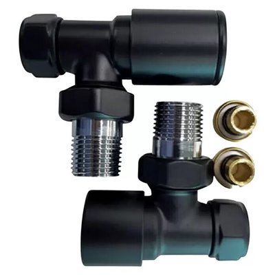 Kit Valvula + detentor + adaptador 1/2" ROINTE VTIKN01 negro