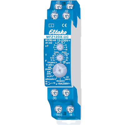 Rele multifuncion 250V MFZ12DX-UC ELTAKO 23001005 10A 1NA 18 Funciones