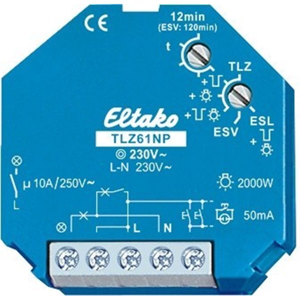 Minutero de escalera TLZ61NP-230V ELTAKO 61100102