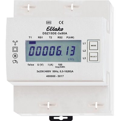 Contador de Energia trifasico DSZ15DE-3X80A ELTAKO 28380615