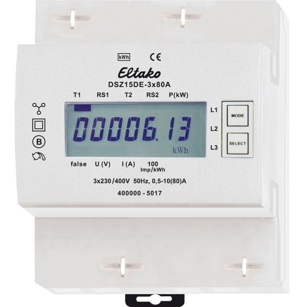 Contador de Energia trifasico DSZ15DE-3X80A ELTAKO 28380615