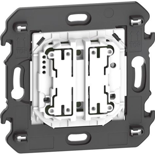 Comando doble de iluminacion inalambrico Bticino K4003DCW serie Living Now with Netatmo 