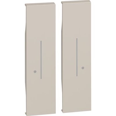 Tecla doble Bticino KM36M2 serie Living Now with Netatmo color Sand