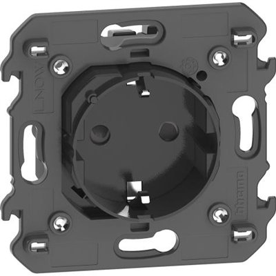 Base de corriente conectado Bticino KG4141AC serie Living Now with Netatmo color Dark