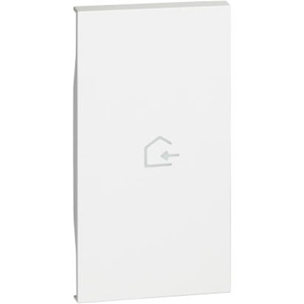 Tecla entrar funda serigrafiada BTICINO KW01MH2BACK Living Now 2 módulos Blanco