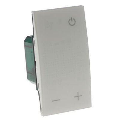 Termostato con pantalla retroiluminada Bticino My home_UP Living Now KW4691 Blanco