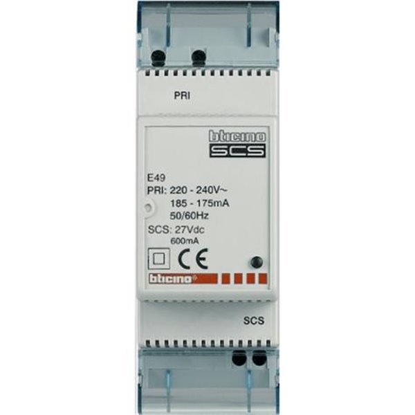 Fuente alimentación 230V 600mA 2 módulos BTICINO E49 MyHOME_UP