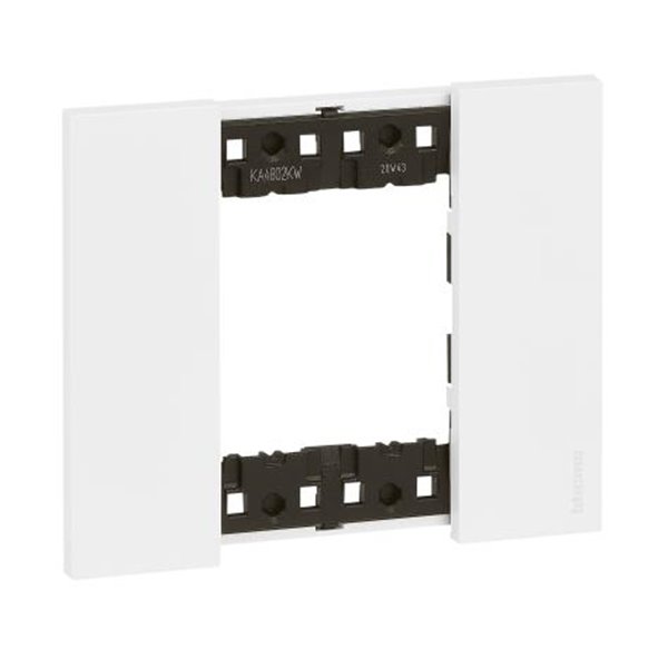 Marco embellecedor Bticino KA4802KW Living Now 2 modulos Blanco