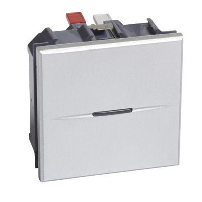 Pulsador ancho Axial Bticino Axolute HC4005M2AN Tech 2 modulos