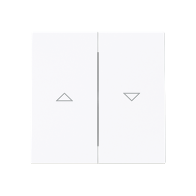 Tecla doble persianas Niessen 8944 BL serie Alba Blanco Brillo