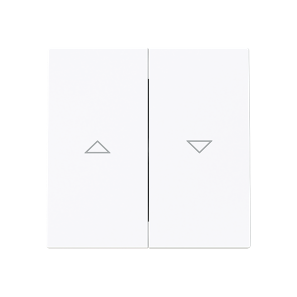 Tecla doble persianas Niessen 8944 BL serie Alba Blanco Brillo