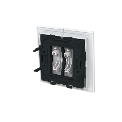 Tecla doble persianas Niessen 8944 BL serie Alba Blanco Brillo