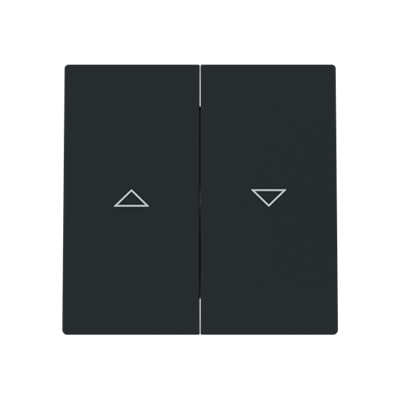 Tecla doble persianas Niessen 8944 NT serie Alba Negro Mate