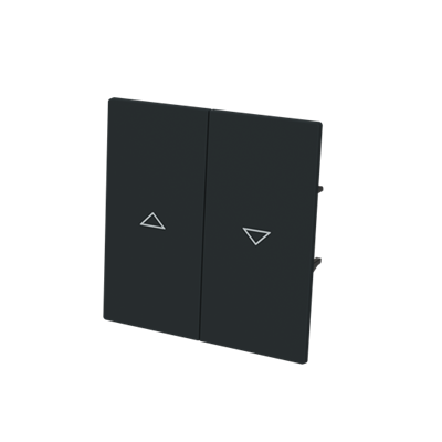 Tecla doble persianas Niessen 8944 NT serie Alba Negro Mate