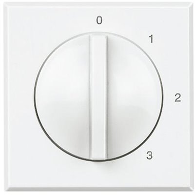 Conmutador rotativo 3 posiciones BTICINO Axolute HD4016 Blanco 2 módulos